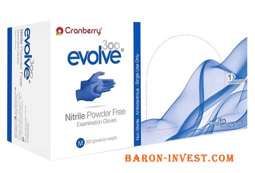 Cranberry Evolve 300 Nitrile Powder Free Examination Gloves